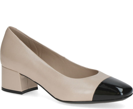 beige black elegant closed formal