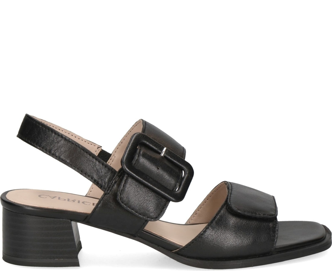 black casual open sandals