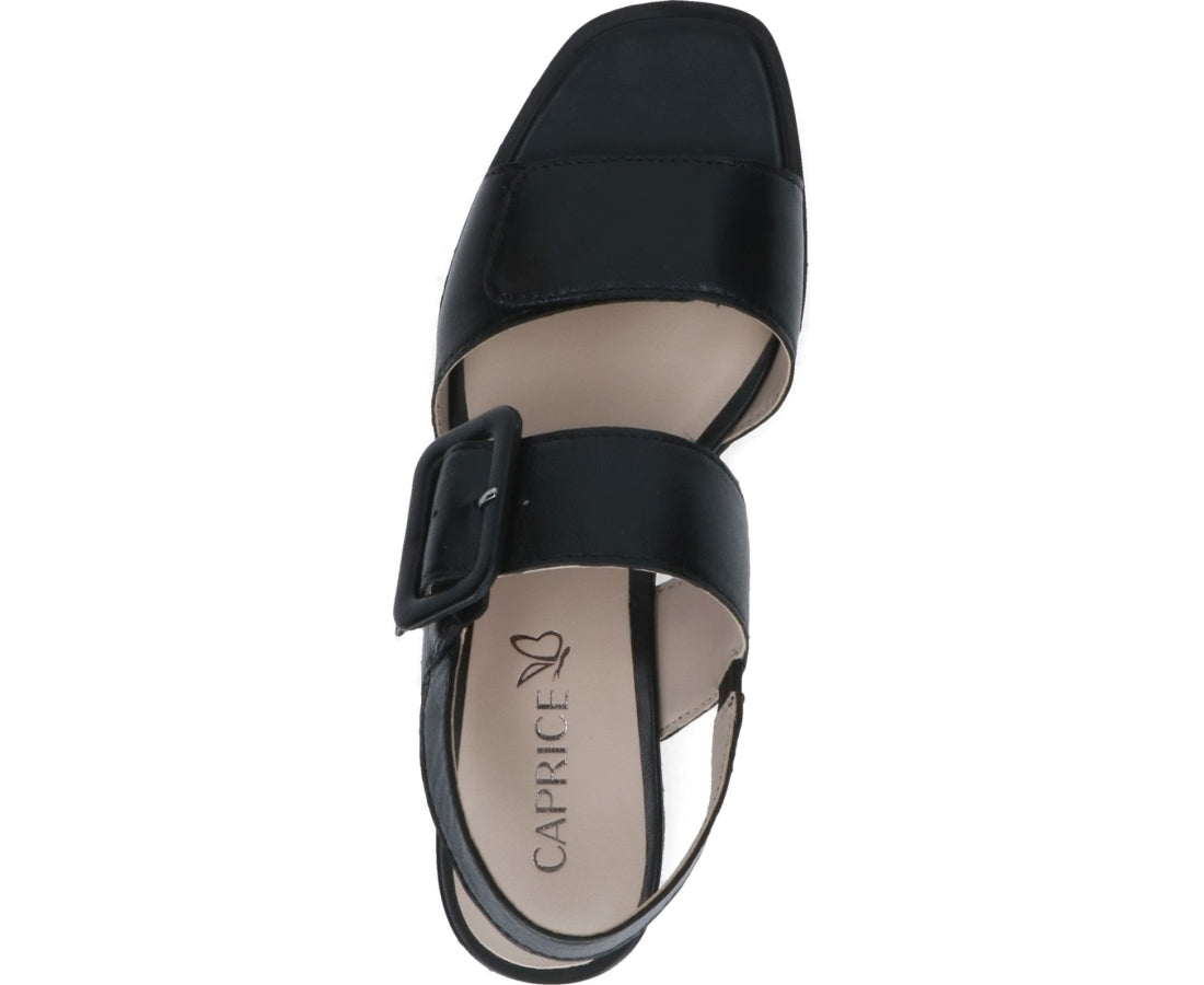 black casual open sandals