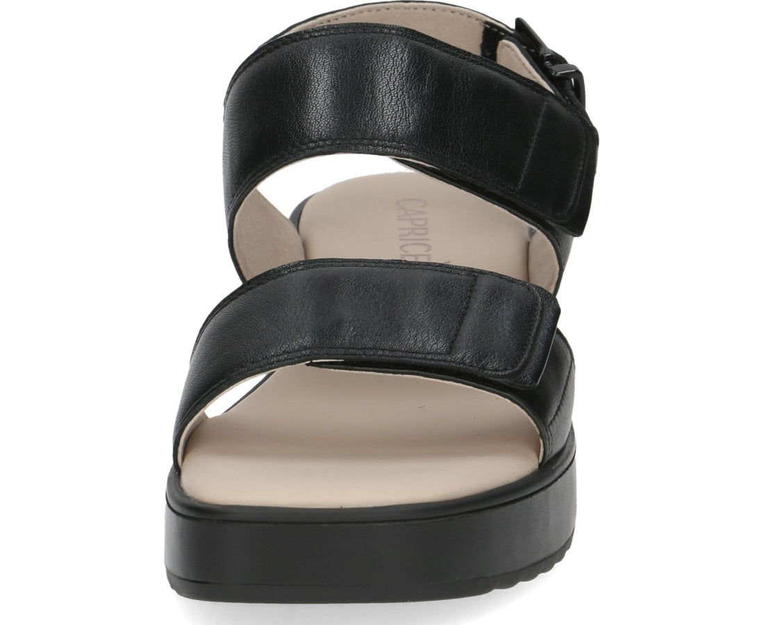black casual open sandals