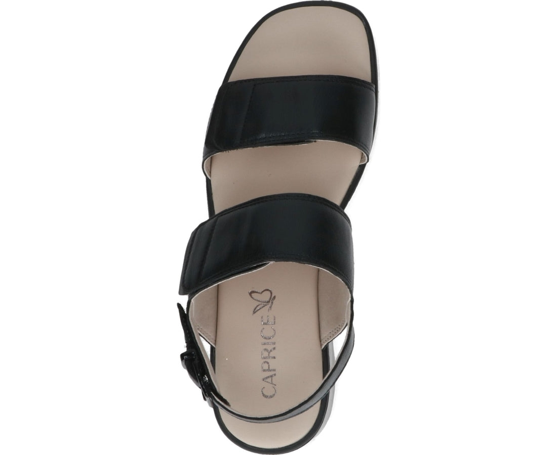 black casual open sandals