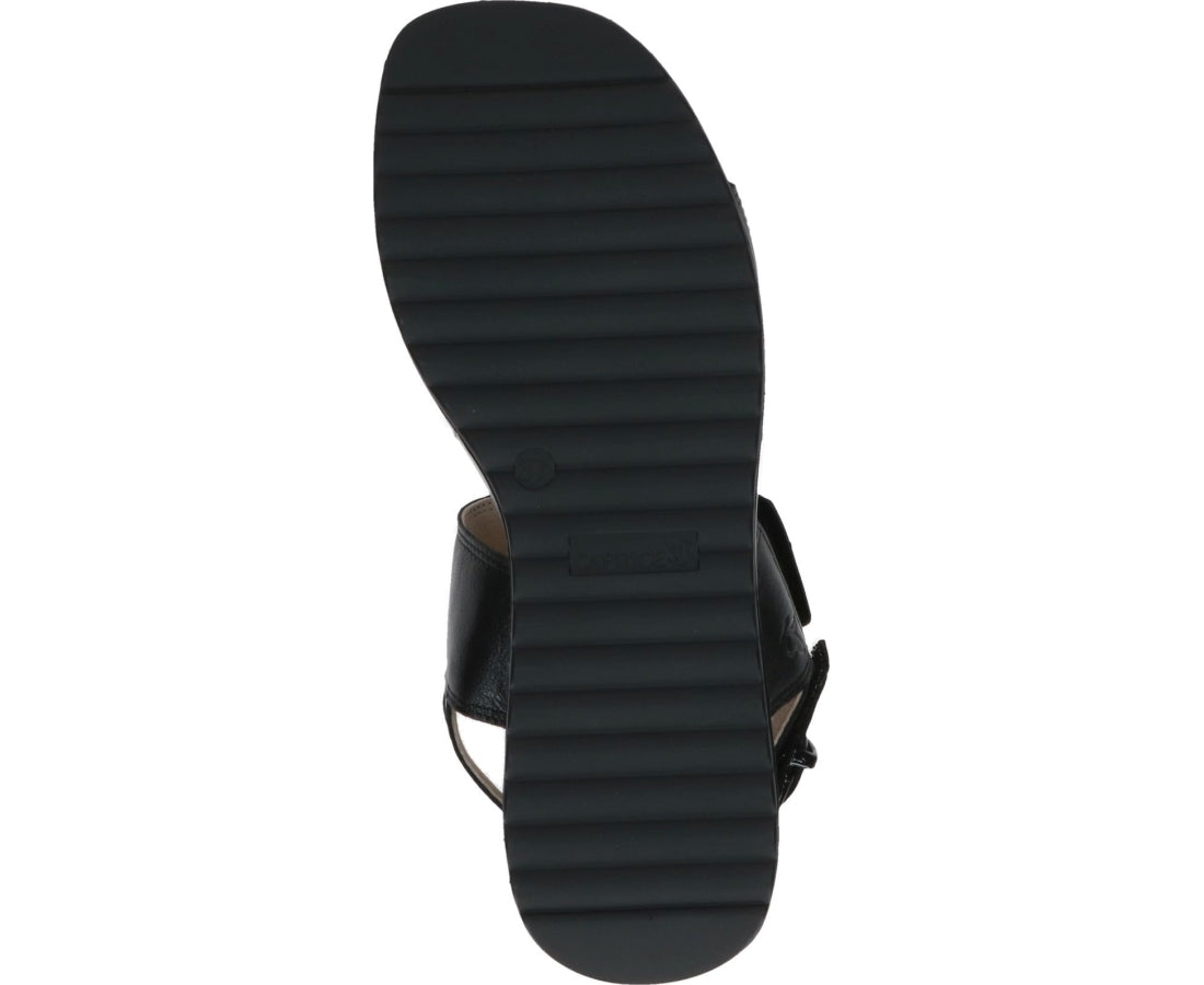 black casual open sandals