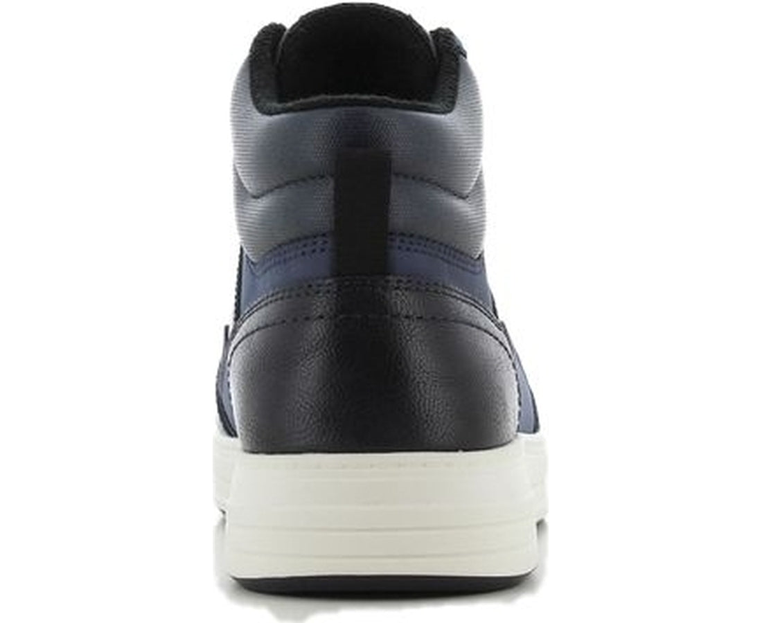 men casual high sneakers navy