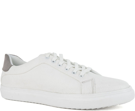 white casual sneakers