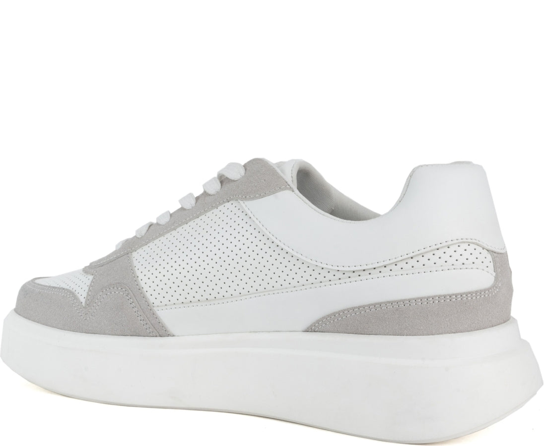 white casual sneakers