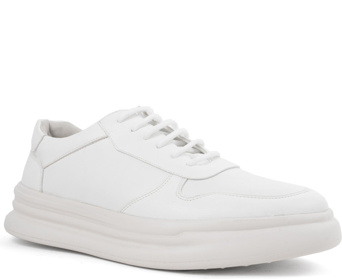 white casual sneakers