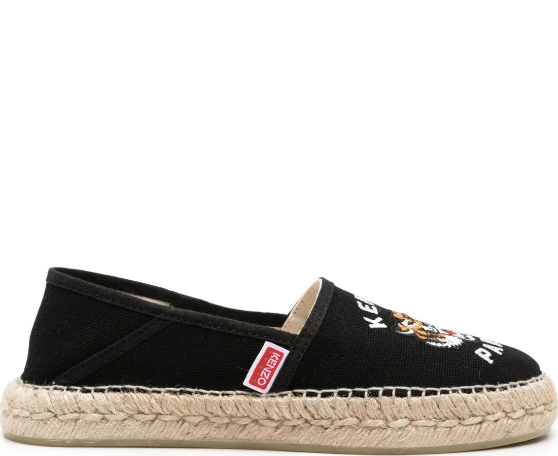 kenzo espadrille slip-on black