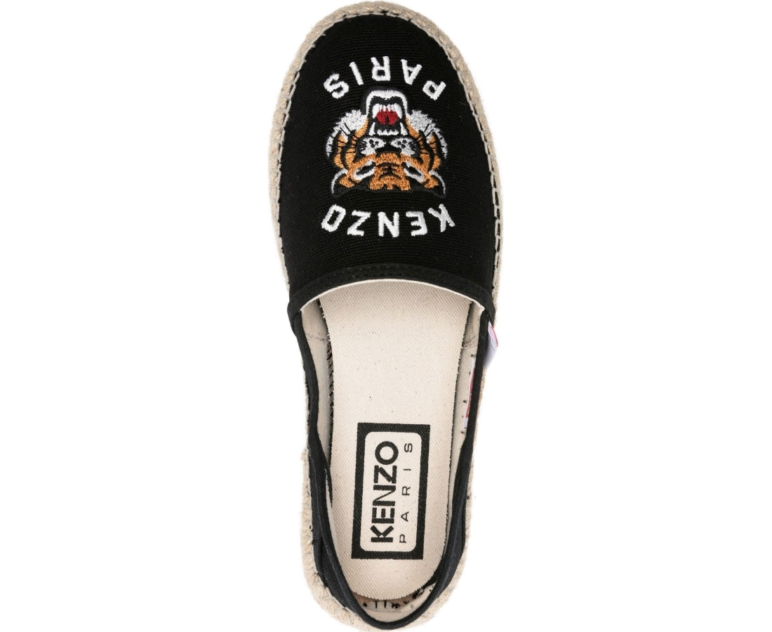 kenzo espadrille slip-on black