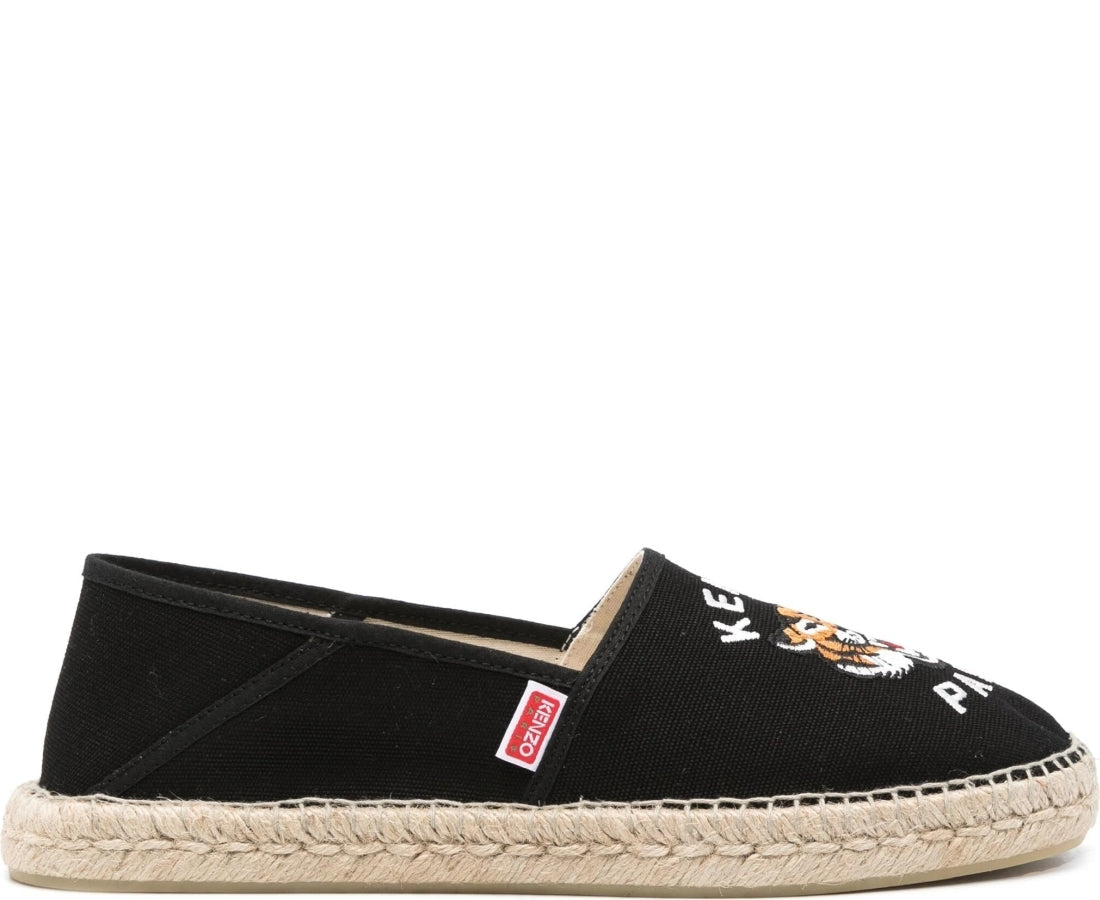 kenzo espadrille slip-on black