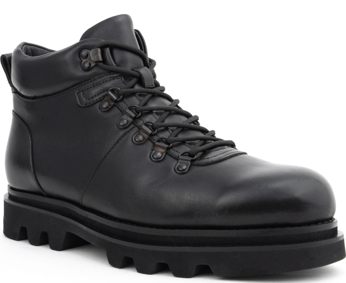 black casual closed booties