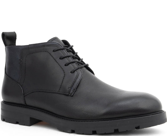 black casual closed booties