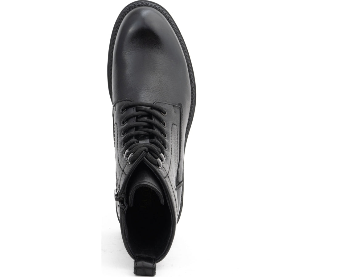 black casual closed booties