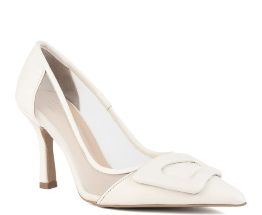 cream elegant closed pumps