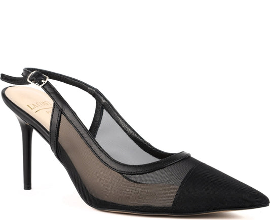 black elegant closed pumps