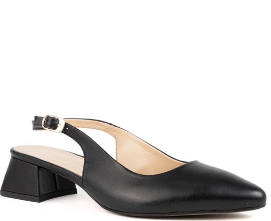 black classic part-open pumps