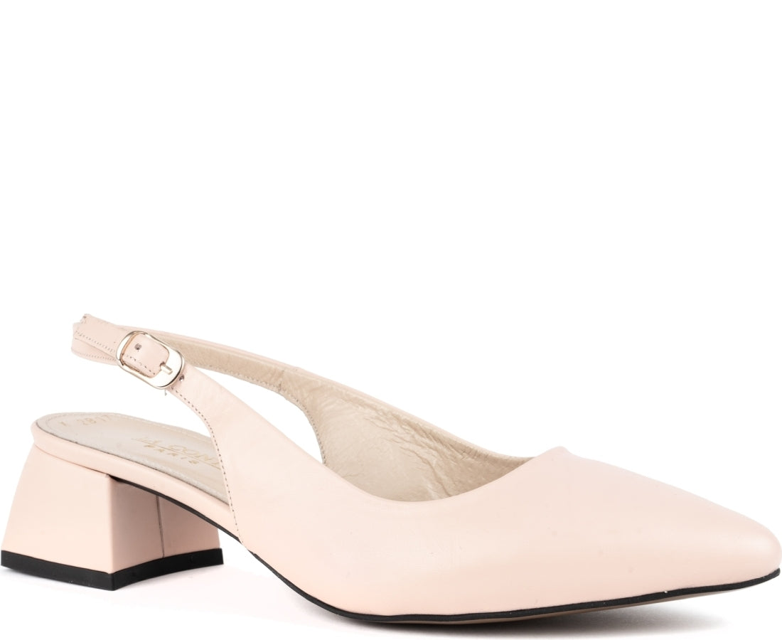 pink classic part-open pumps