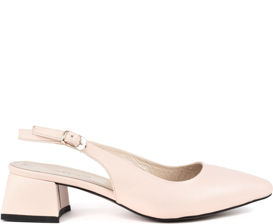pink classic part-open pumps