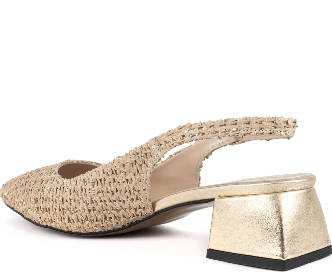beige classic part-open pumps