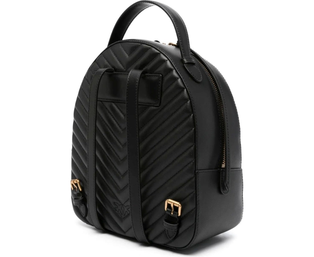 love chevron leather backpack