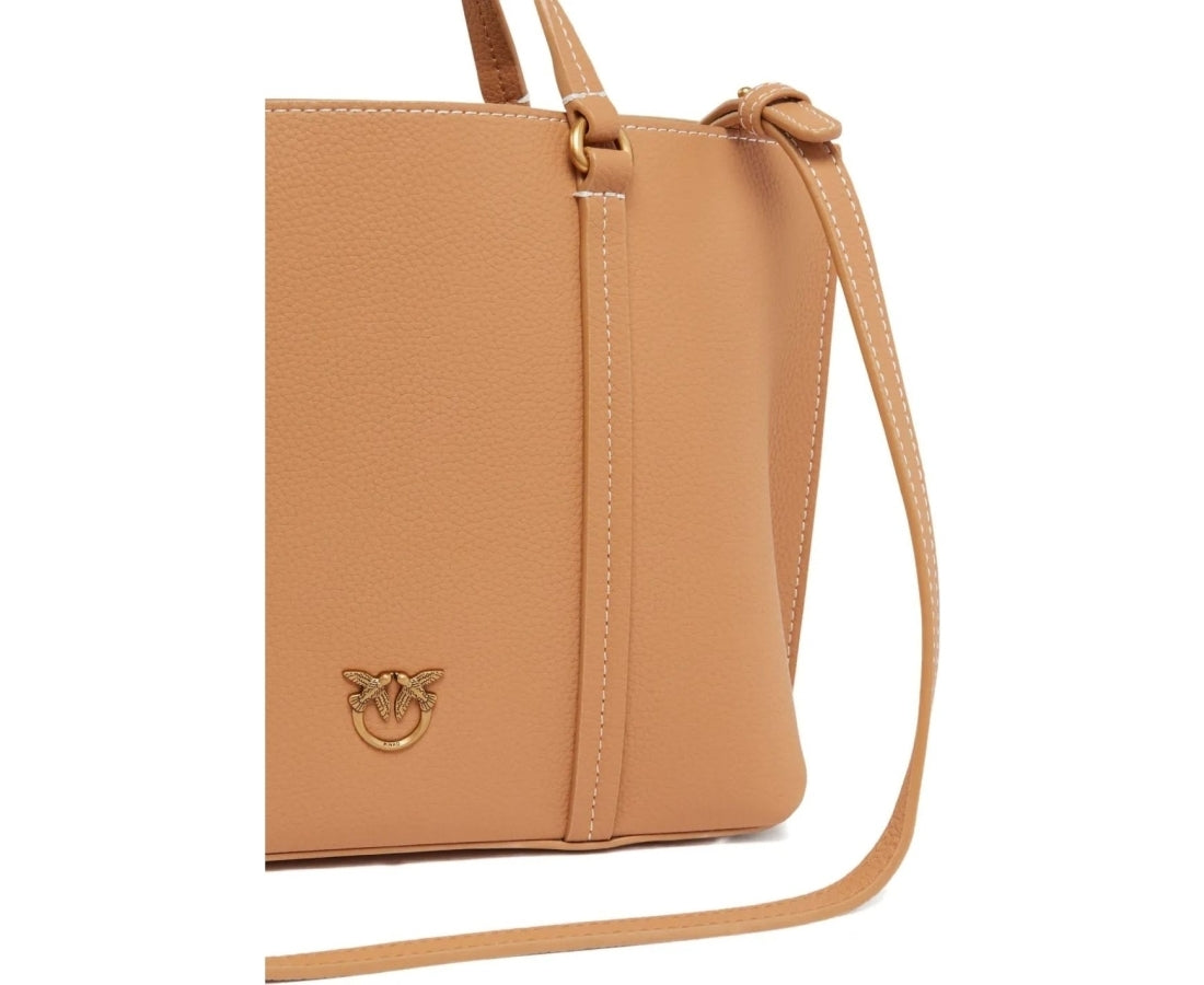 carrie leather tote bag