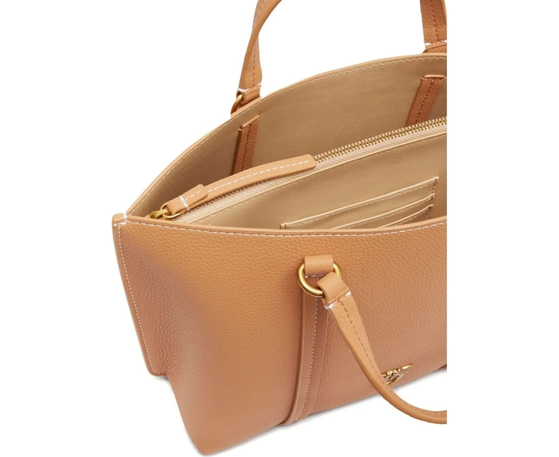 carrie leather tote bag