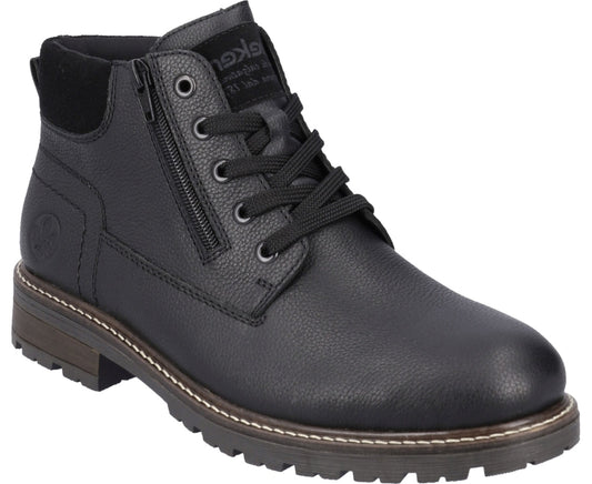 black casual closed booties