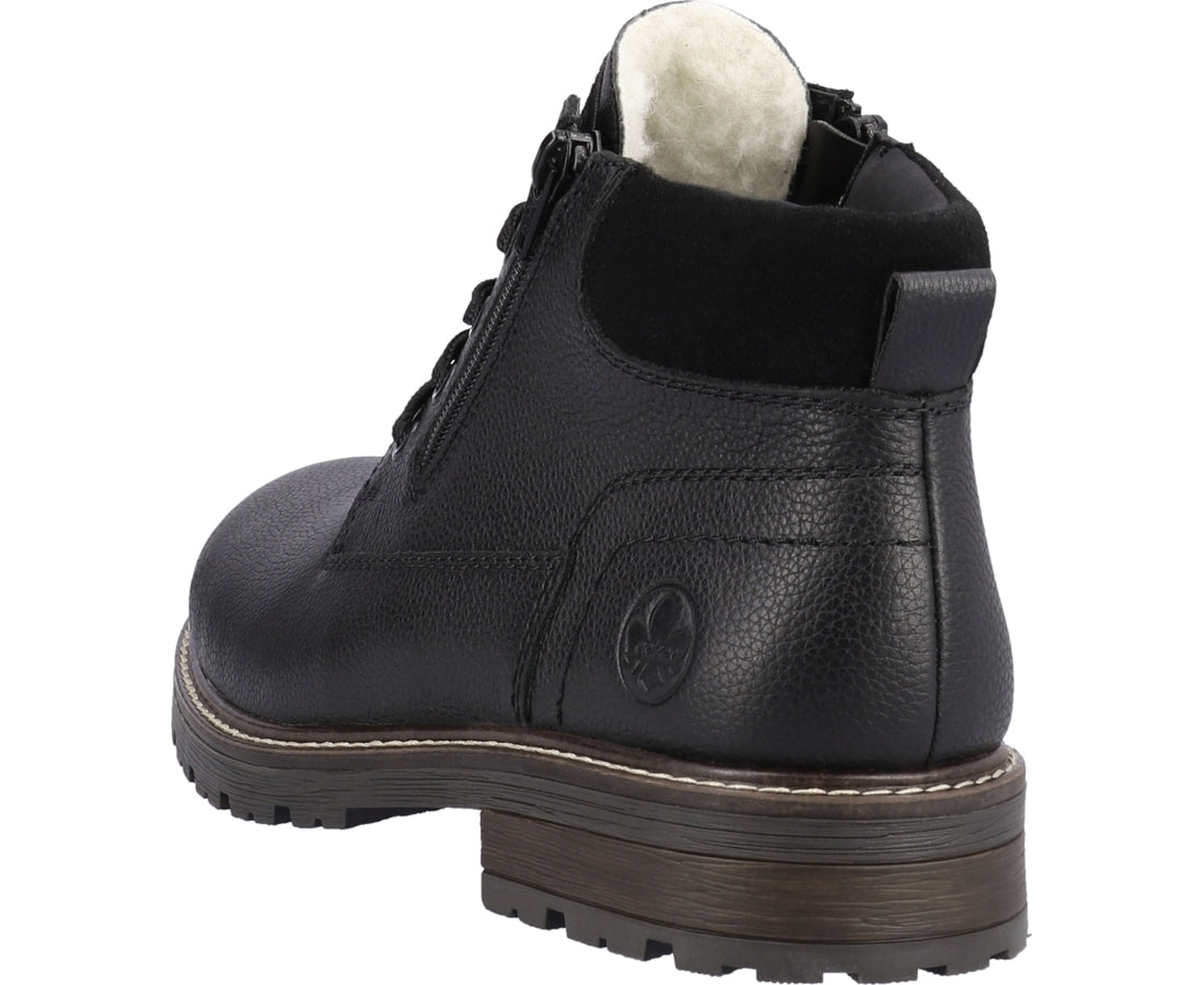 black casual closed booties