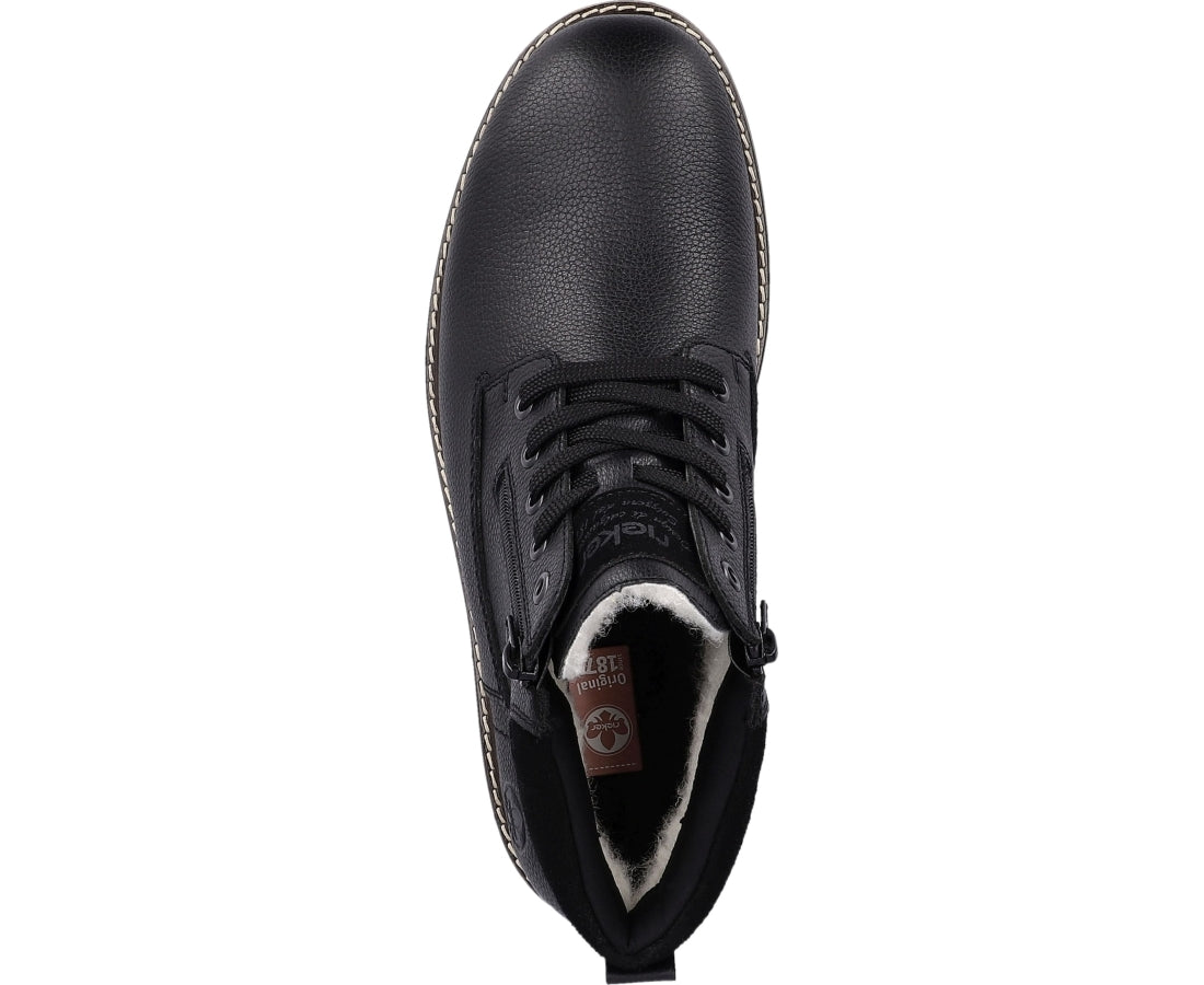 black casual closed booties