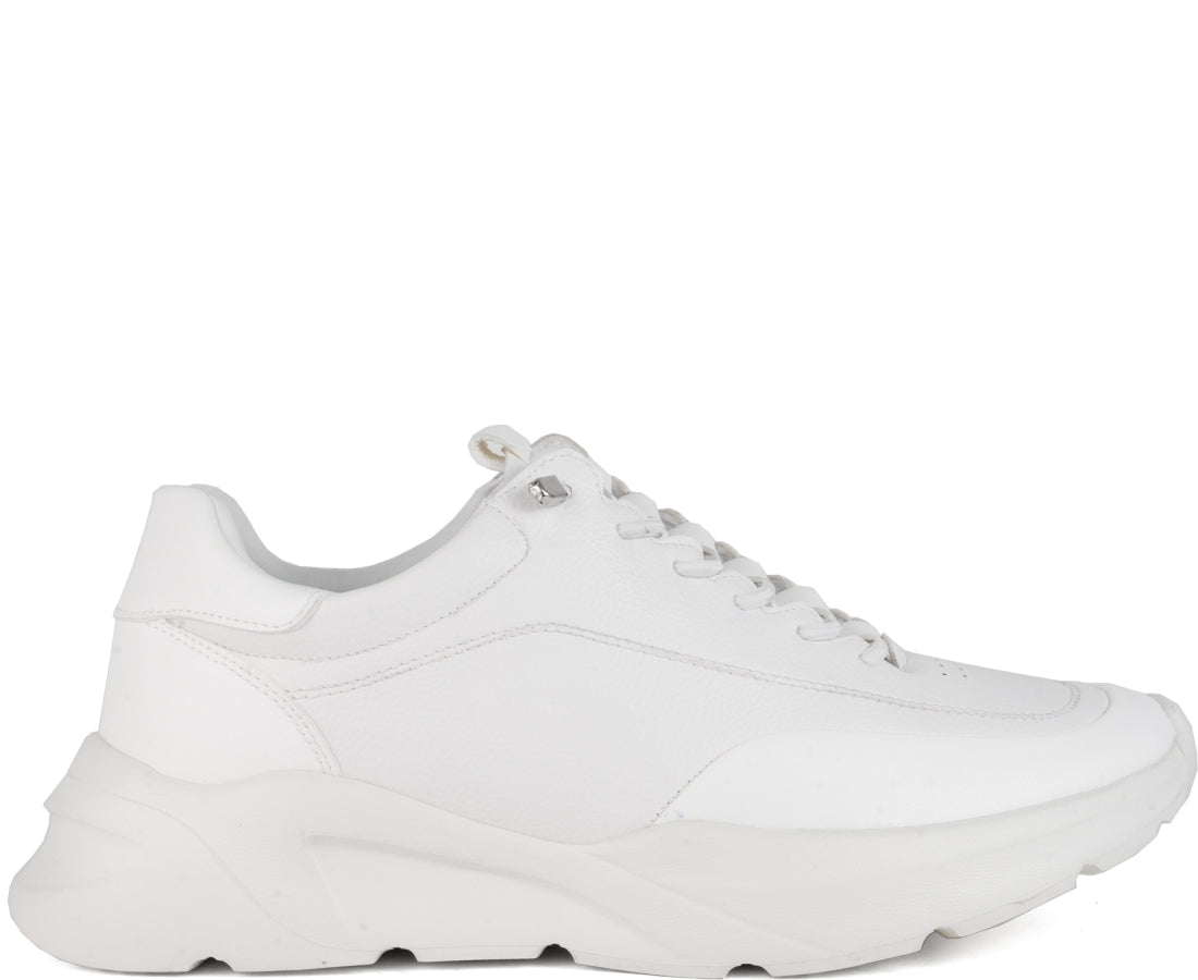 white closed sneakers