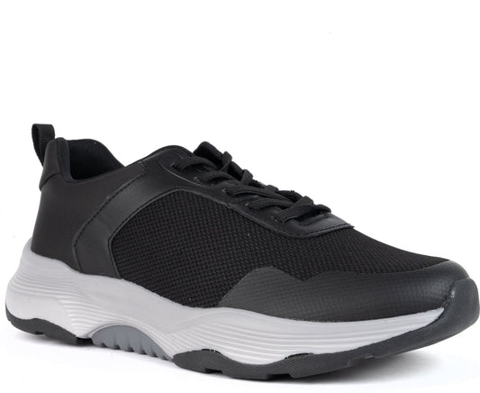 black closed sneakers