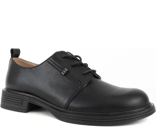 black elegant closed formal shoes