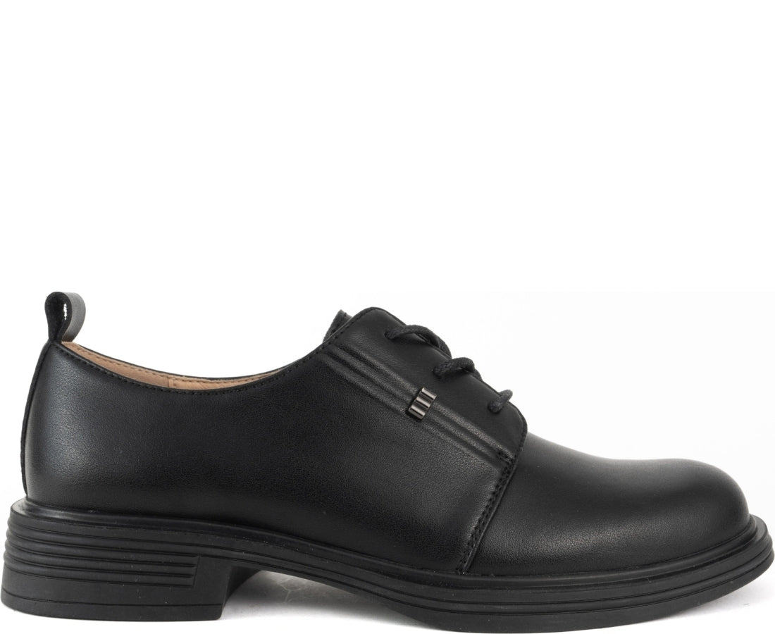 black elegant closed formal shoes