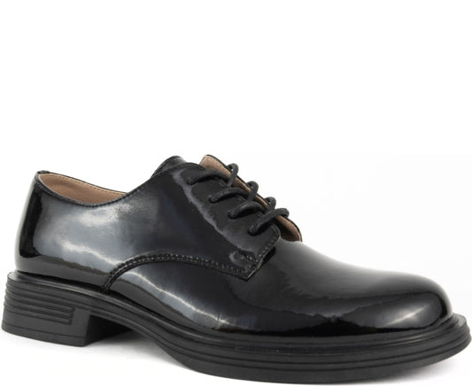 black elegant closed formal shoes
