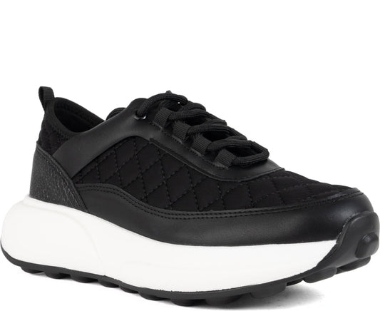 black closed sneakers