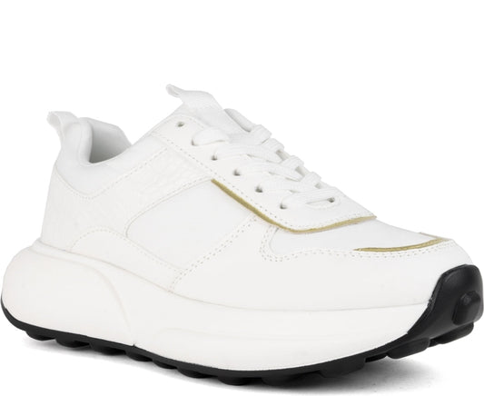 white closed sneakers
