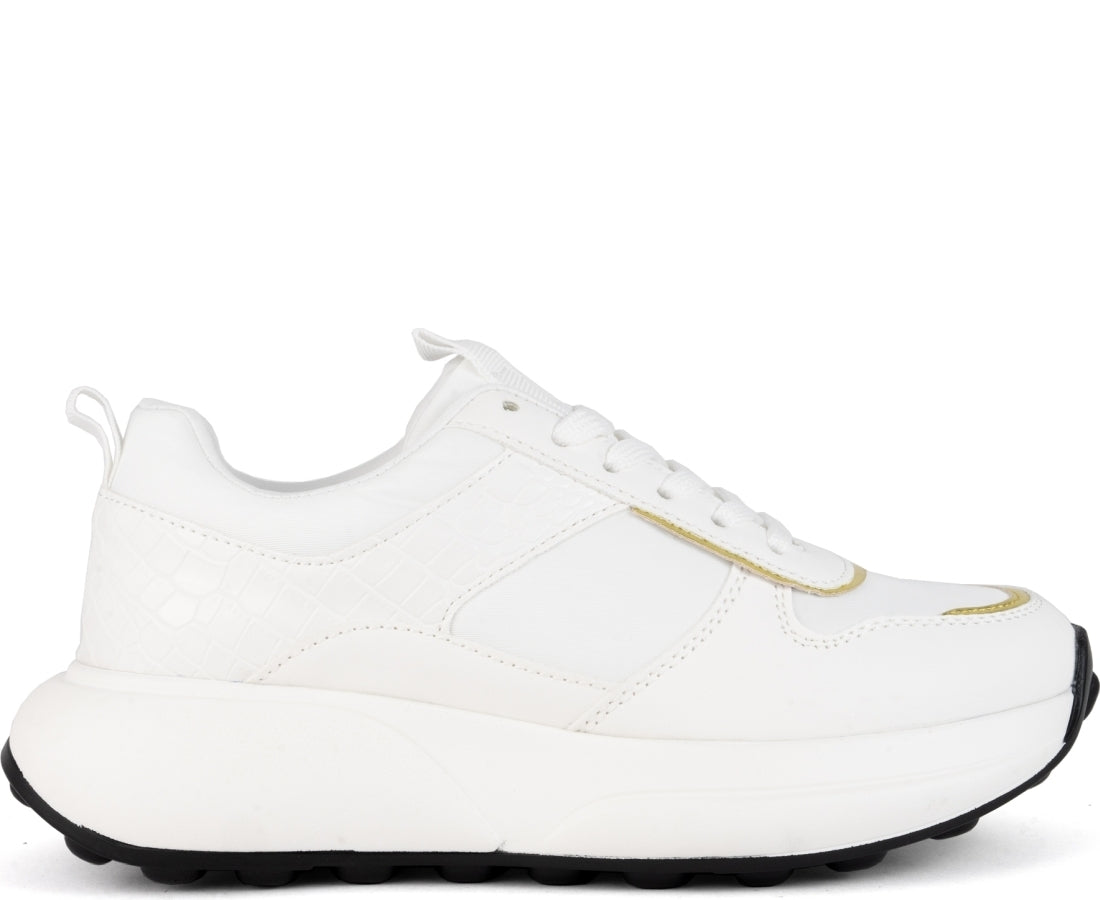 white closed sneakers