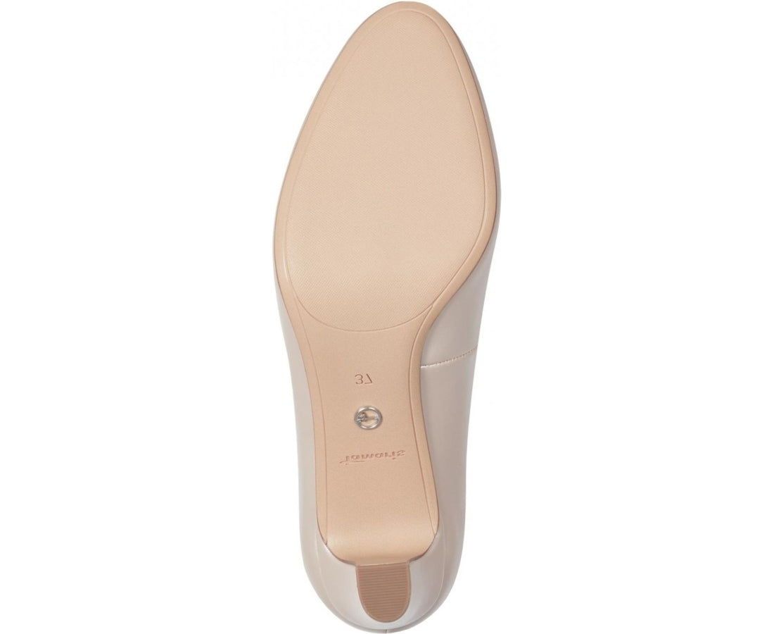 rose pearl classic closed pumps
