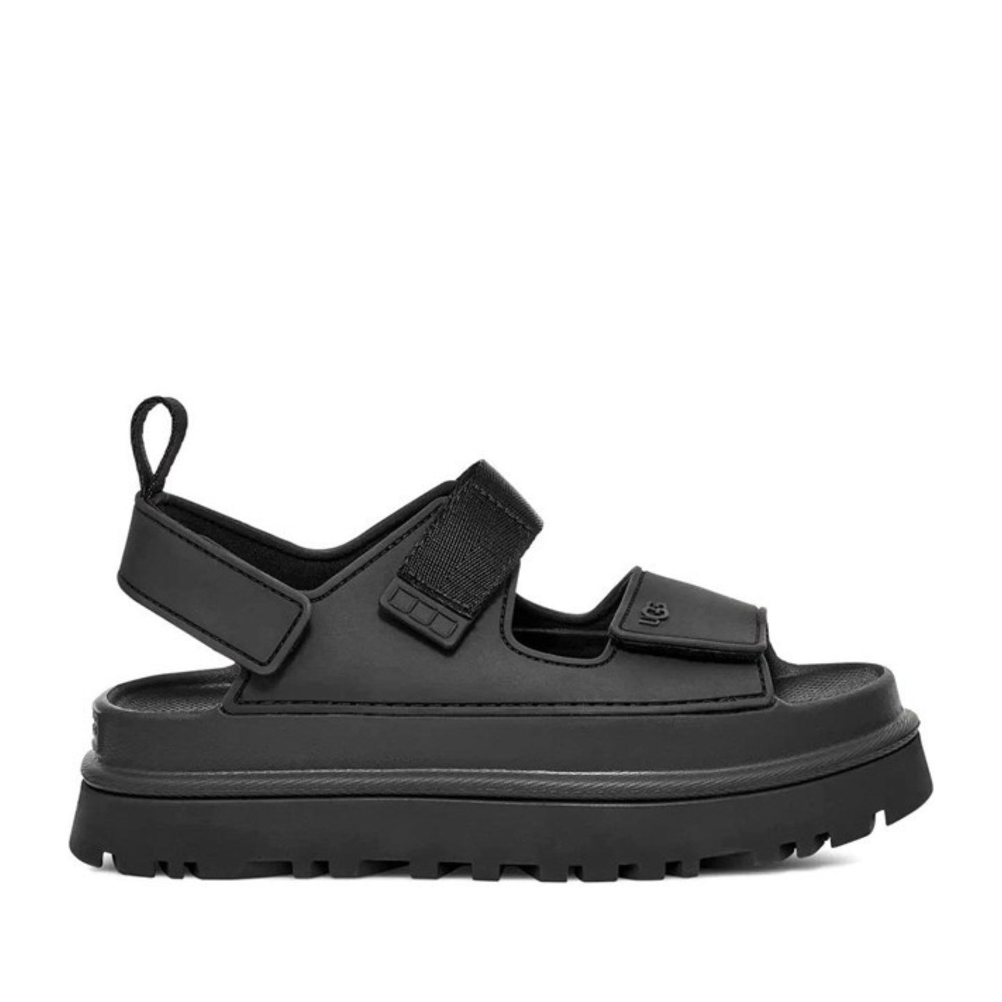 Goldenglow Women's Black Open-Toe Sandals