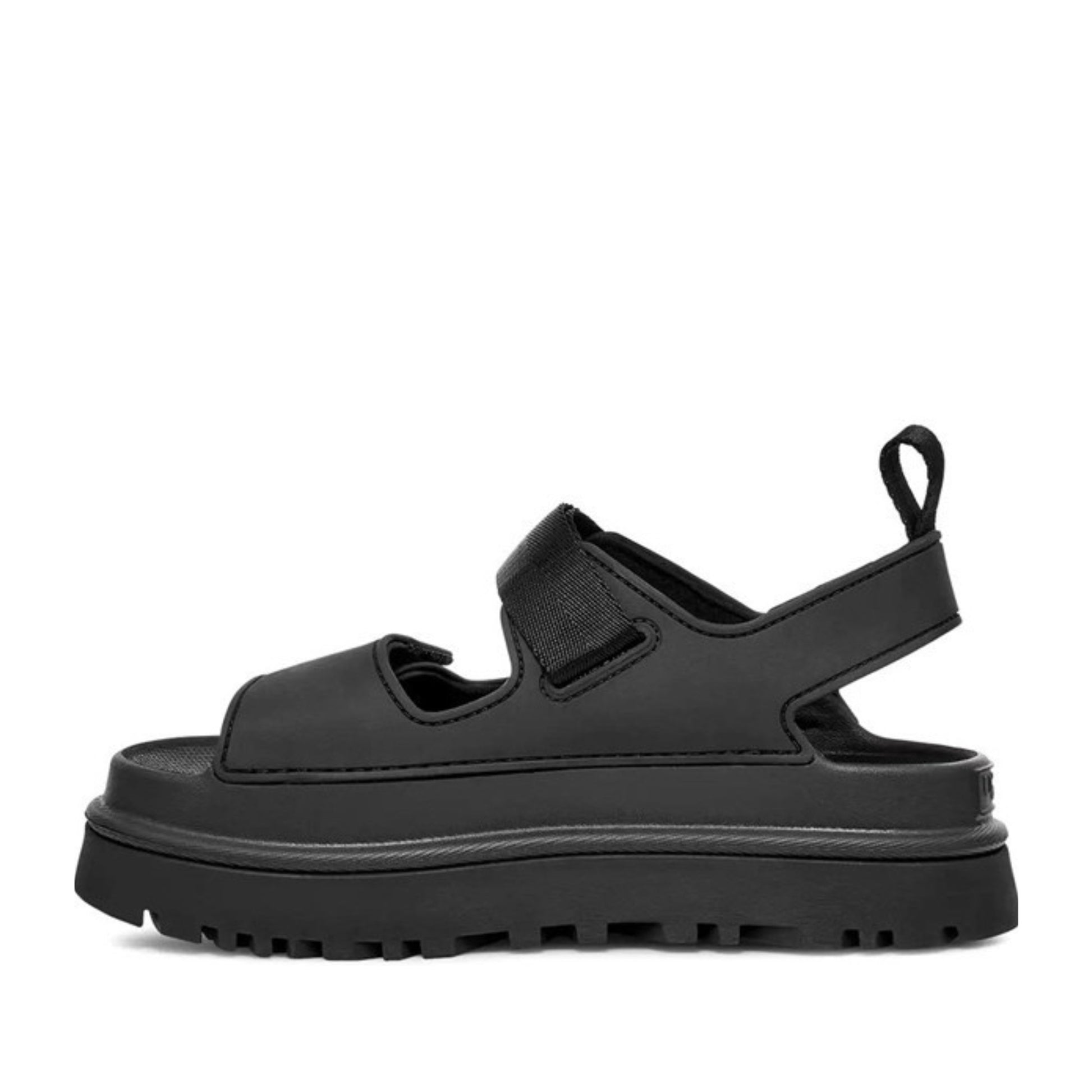 Goldenglow Women's Black Open-Toe Sandals