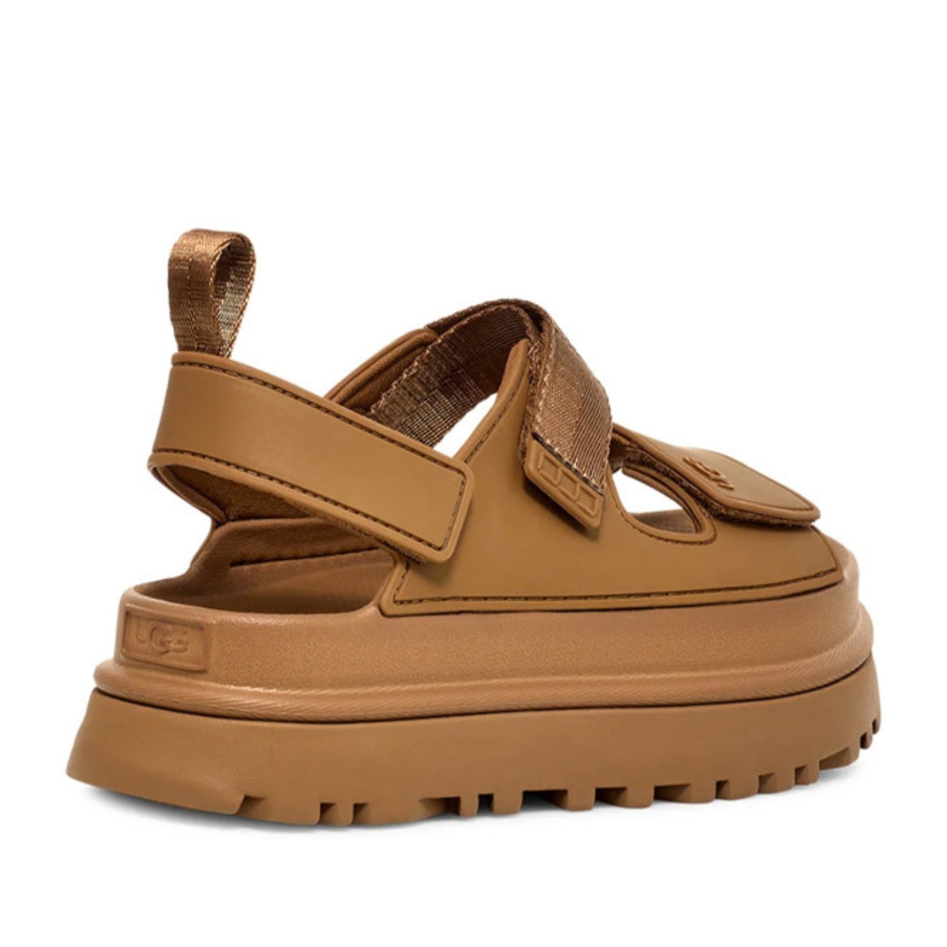 GoldenGlow Women's Brown Open-Toe Sandals