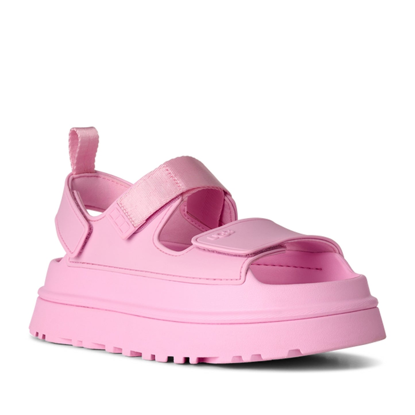 GoldenGlow Women's Pink Open-Toe Sandals
