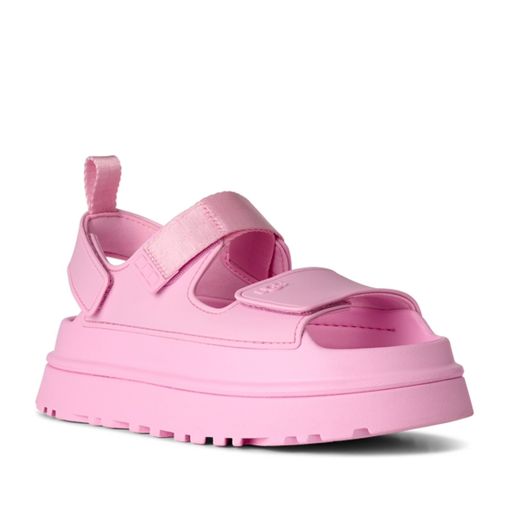 GoldenGlow Women's Pink Open-Toe Sandals