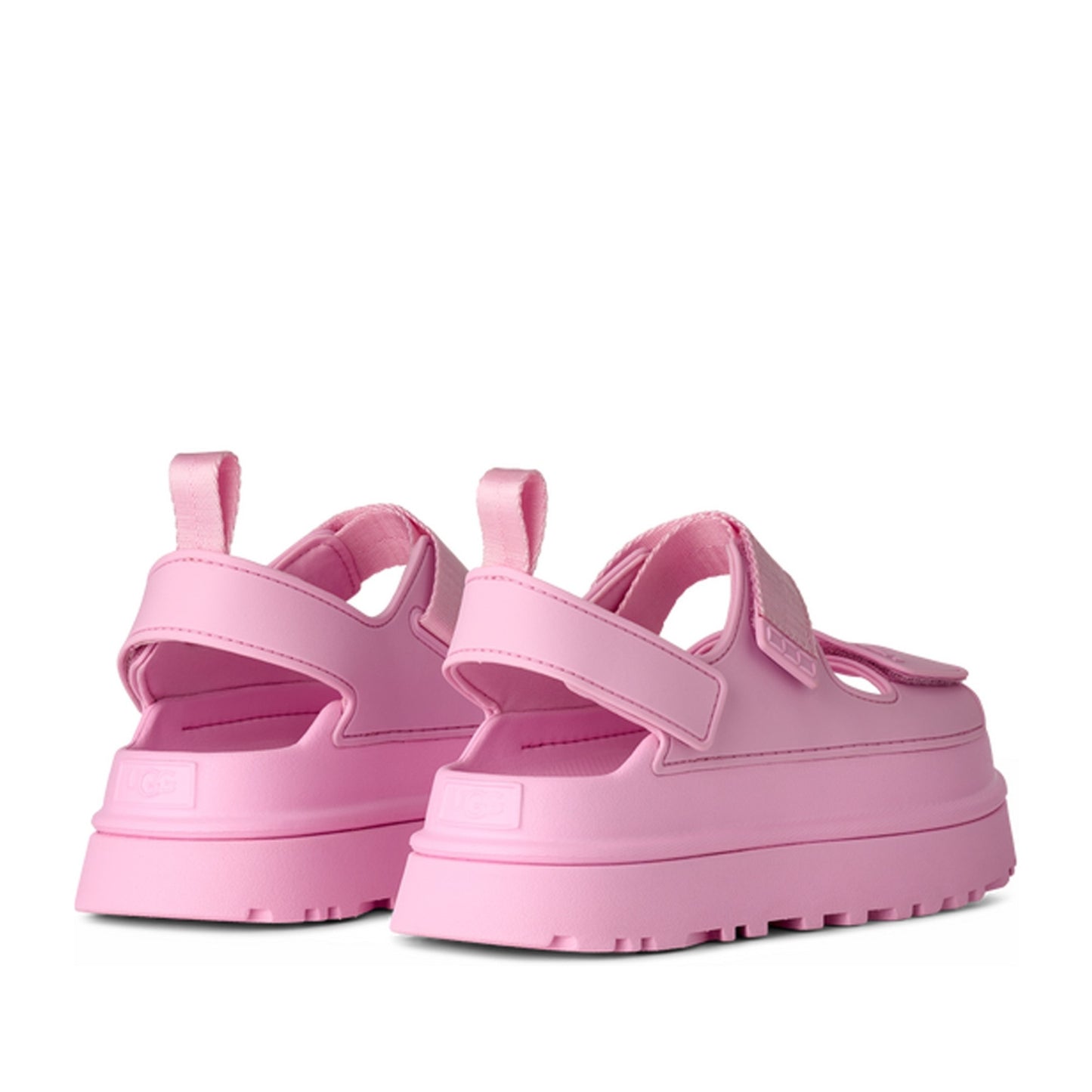 GoldenGlow Women's Pink Open-Toe Sandals