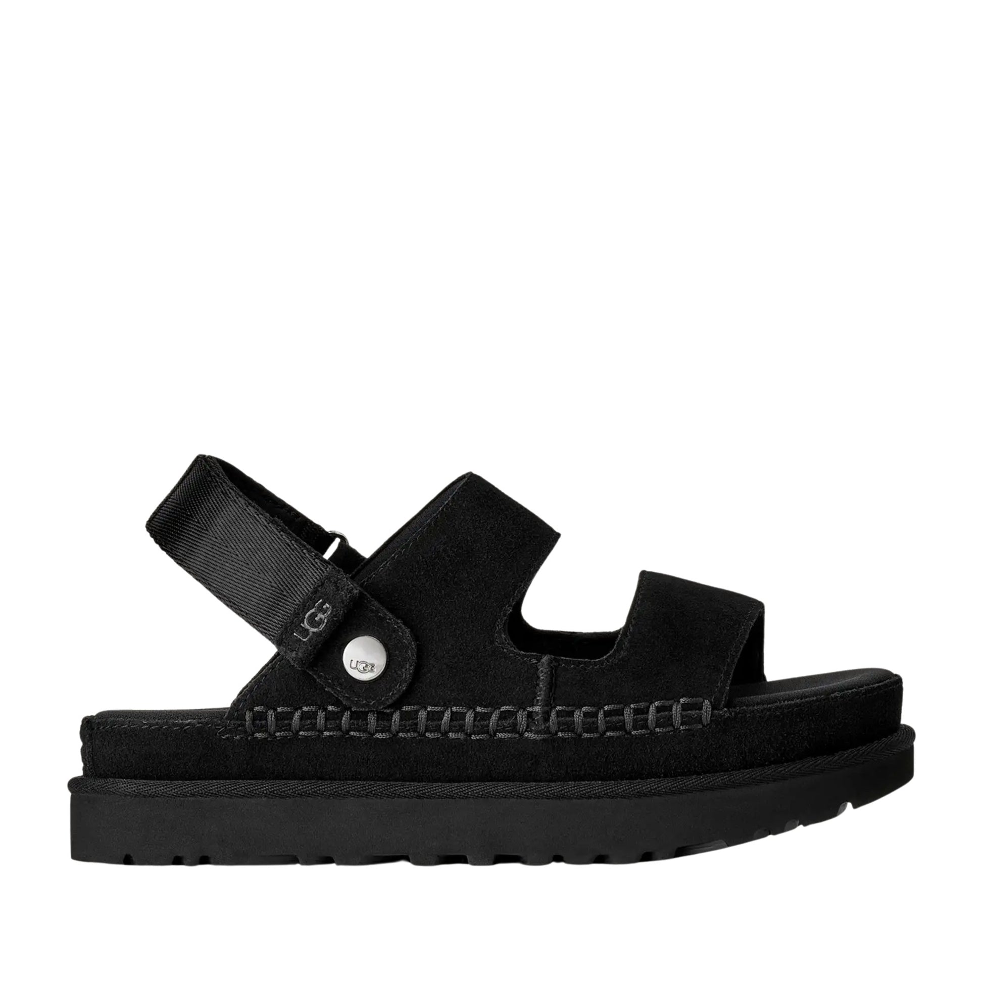 Goldenstar Glide Women's Black Open-Toe Sandals