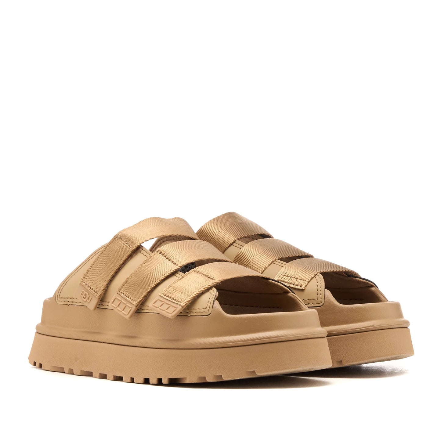Golden Glow Slide Women's Beige Open-Toe Slippers