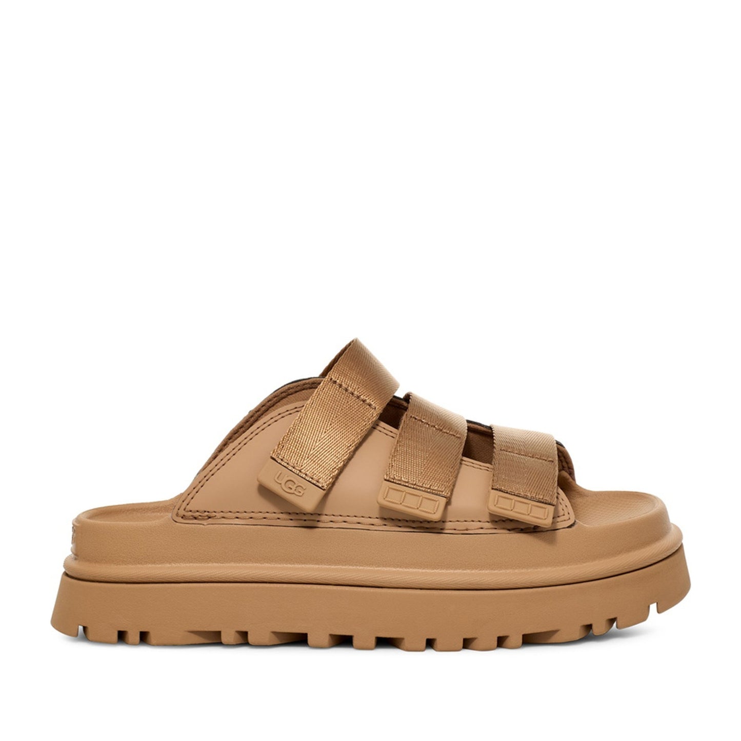 Golden Glow Slide Women's Beige Open-Toe Slippers