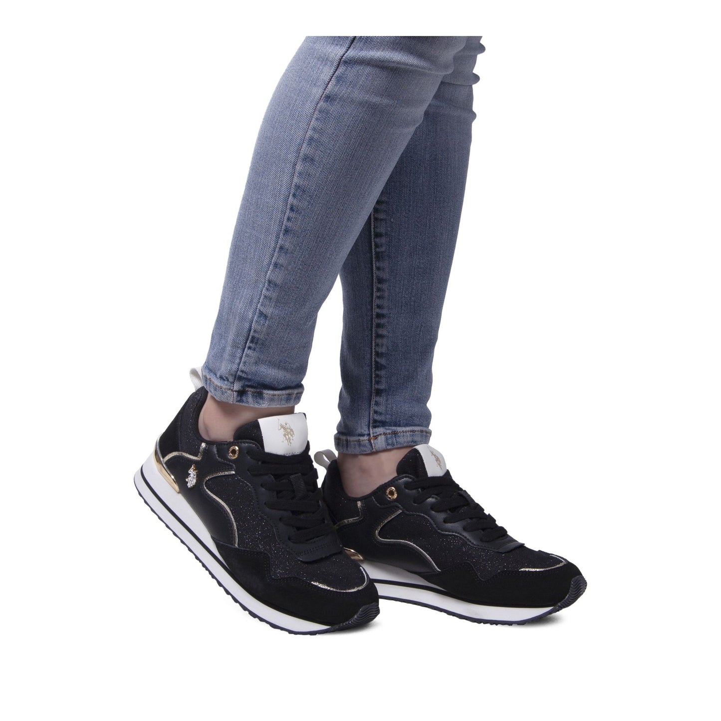 Women's Black Athletic Sneakers