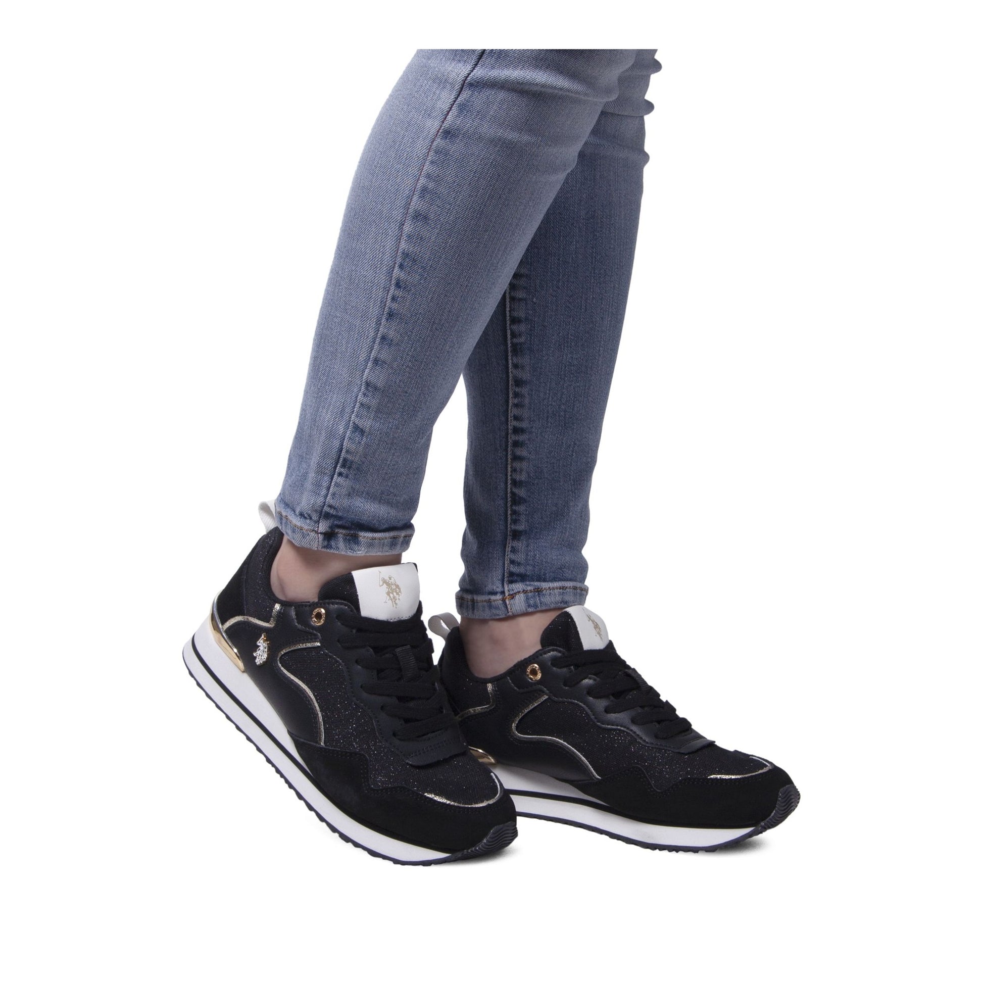 Women's Black Athletic Sneakers