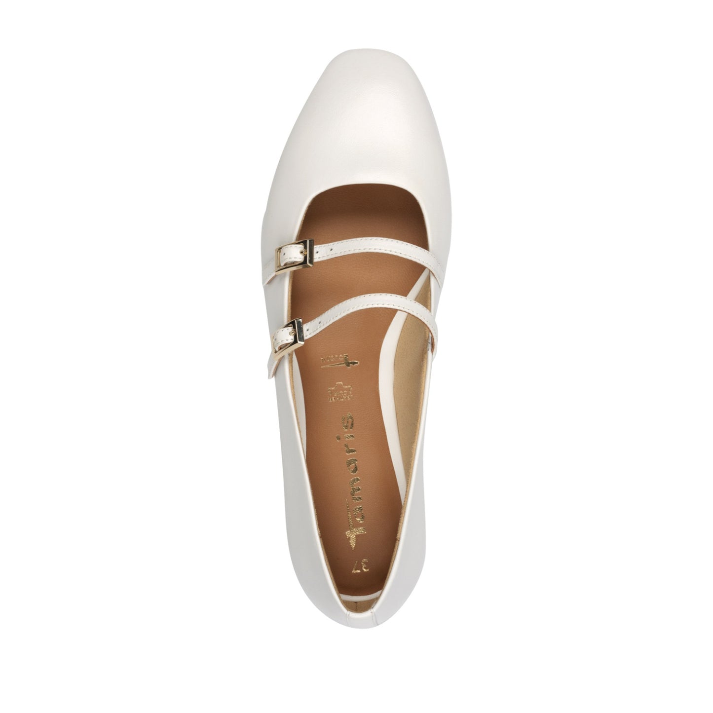 Women's White Ballet Flats