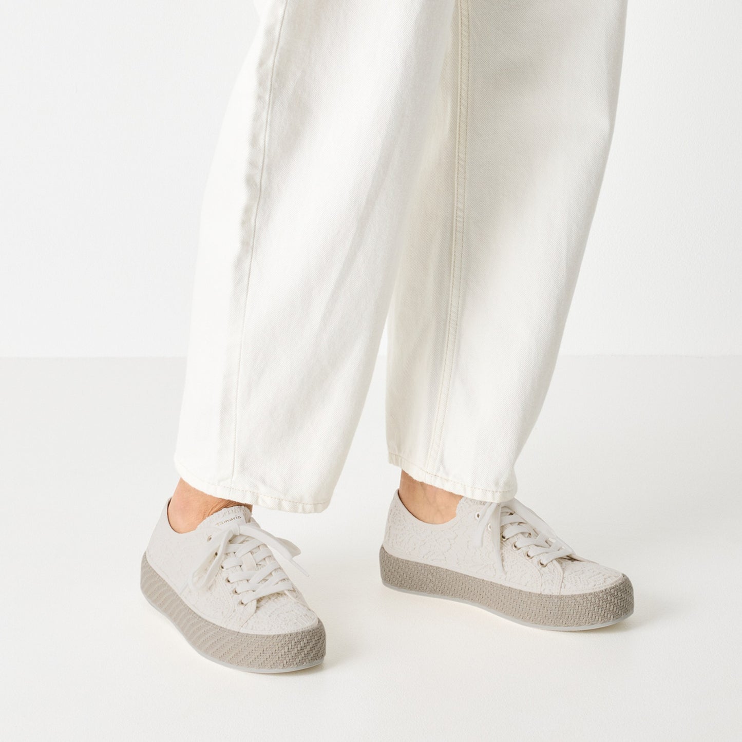 Women's Beige Fashion Sneakers